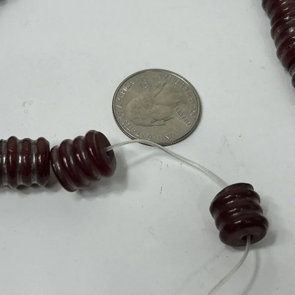 Jasper Red Heishi Disc Beads Strand Glass Spacer Jewelry Making Crafting